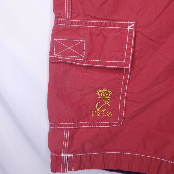 Vintage Ralph Lauren Swim Trunks Mens XL Red Eagle Nautical - Picture 4 of 12